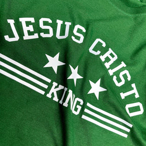 Camiseta Feminina Verde Jesus Cristo king