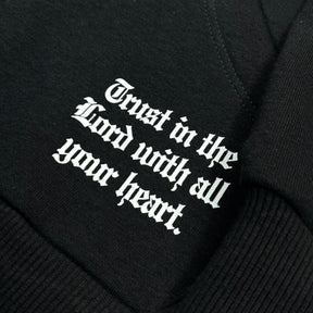 Moletom Canguru Com Capuz Preto God Is In Control