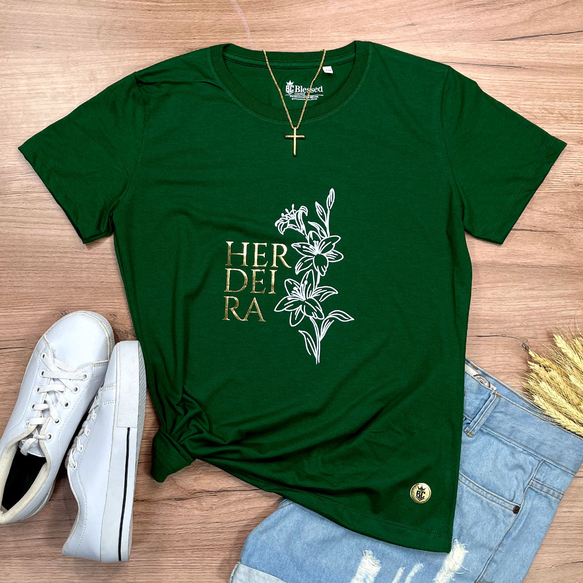 Camiseta Feminina Verde Herdeira