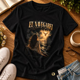 Camiseta Feminina Preta Eu Navegarei
