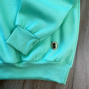 Moletom Verde Menta Aplique Faith