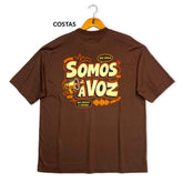 Oversized Marrom Full Somos a Voz