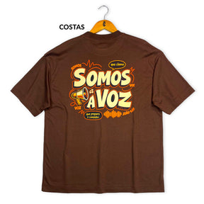 Oversized Marrom Full Somos a Voz