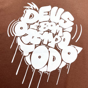 Oversized Marrom Deus É Bom O Tempo Todo