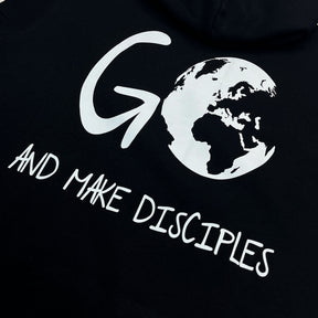 Moletom Canguru Com Capuz Preto Go And Make Disciples