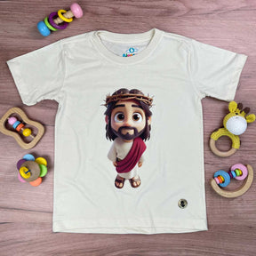 T-Shirt Infantil Off White Jesus Desenho
