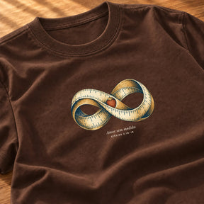Camiseta Feminina Marrom Amor sem medida