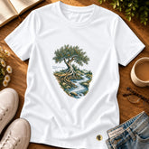 Camiseta Feminina Branca Plantado junto às águas