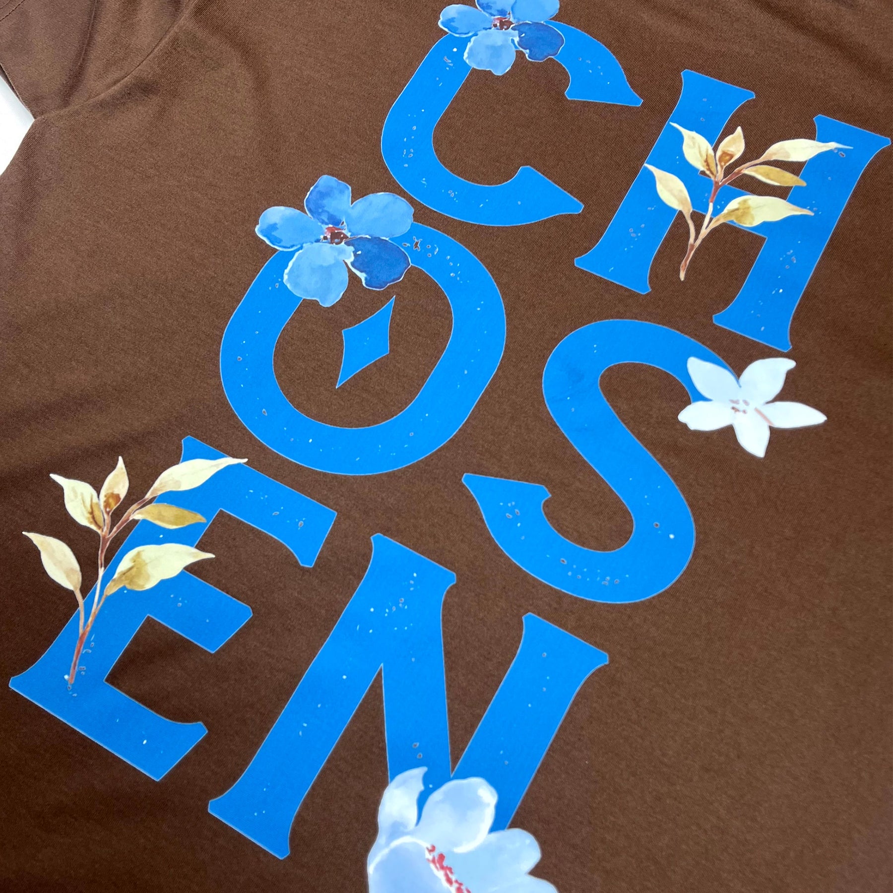 Oversized Marrom Full Chosen Flores