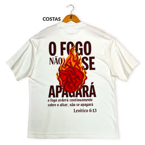 Oversized Off White O Fogo Não Se Apagará