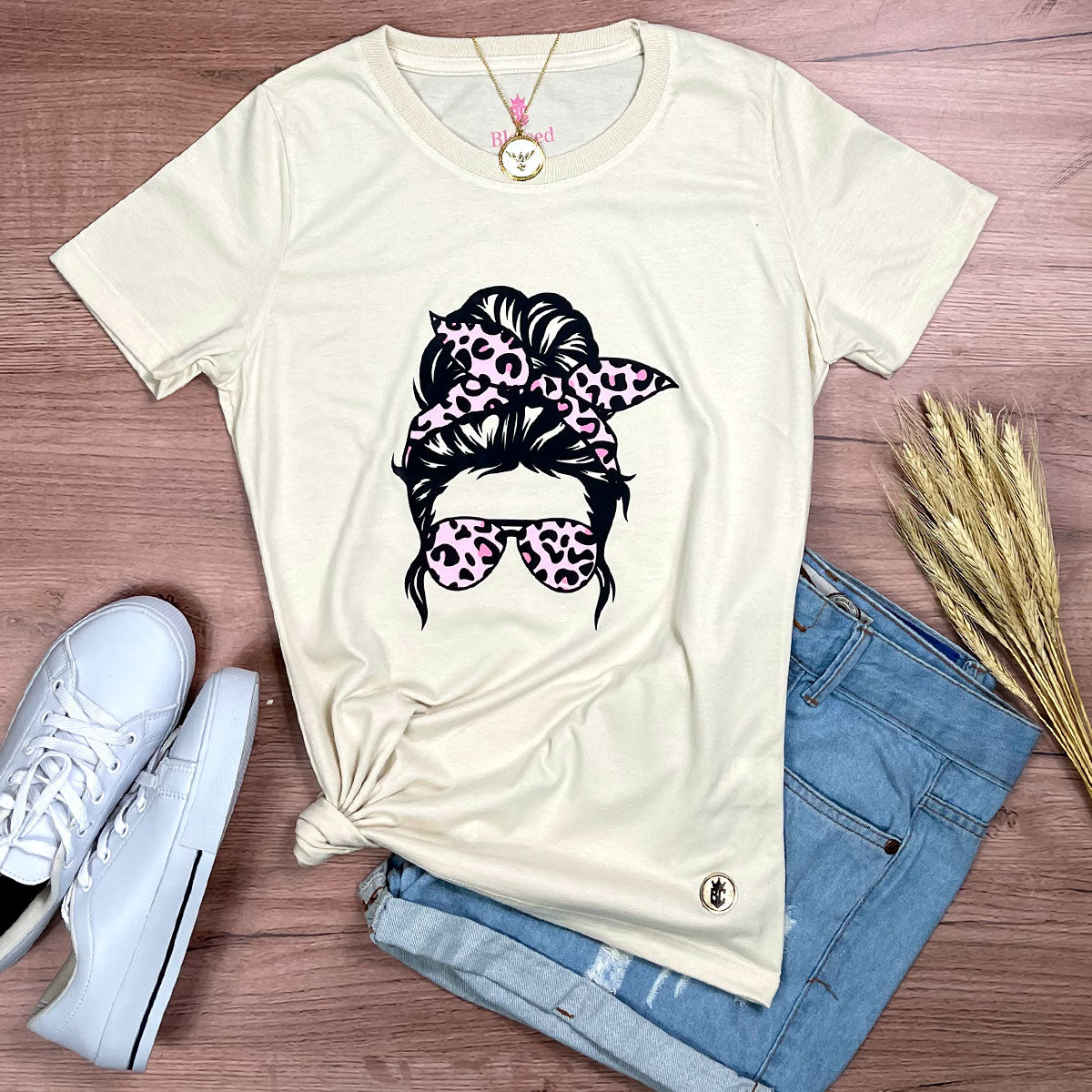 Camiseta Feminina Off White Mulher Laço