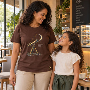 Camiseta Feminina Marrom Os céus declaram Sua glória