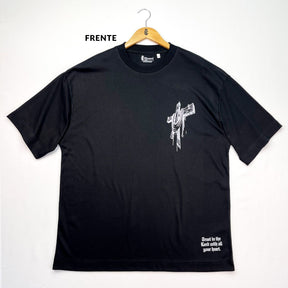 Oversized Preta Full Cruz Foi Por Você!