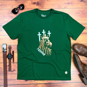 Camiseta Masculina Verde Leão Yeshua