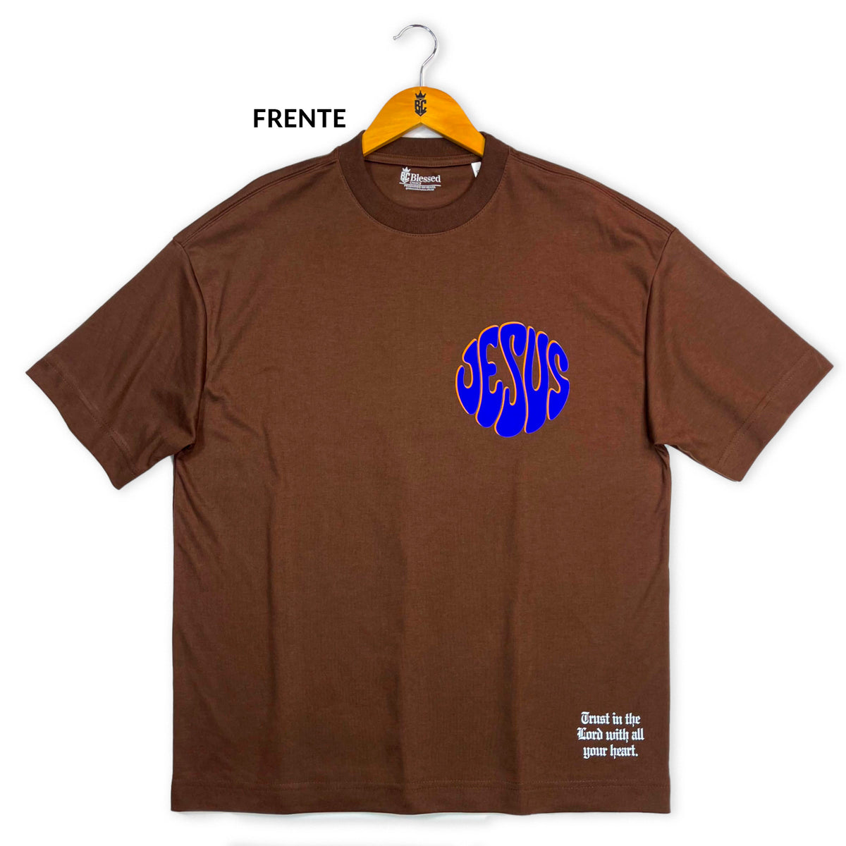 Oversized Marrom Full Jesus Caminho Verdade