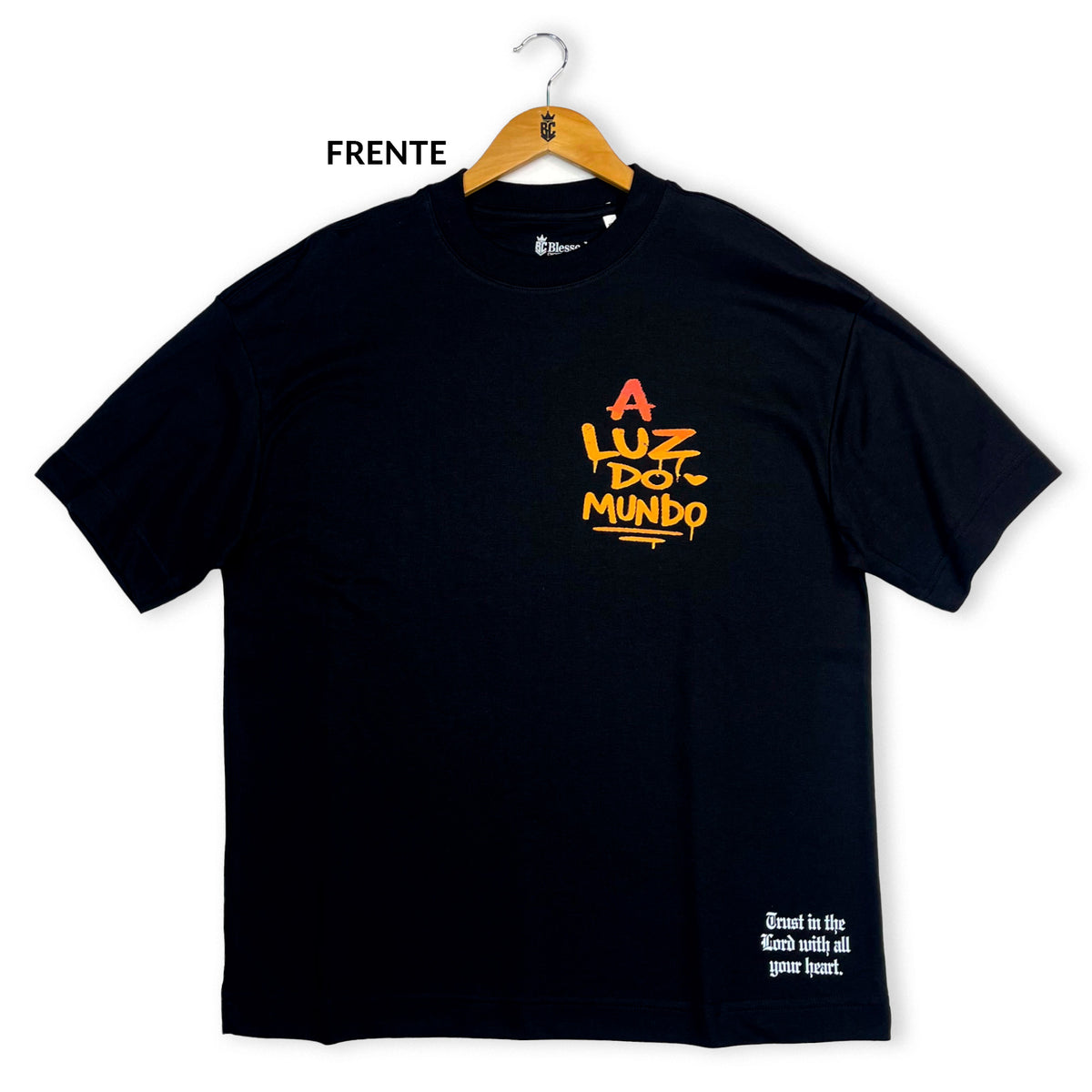 Oversized Preta Full A Luz Do Mundo