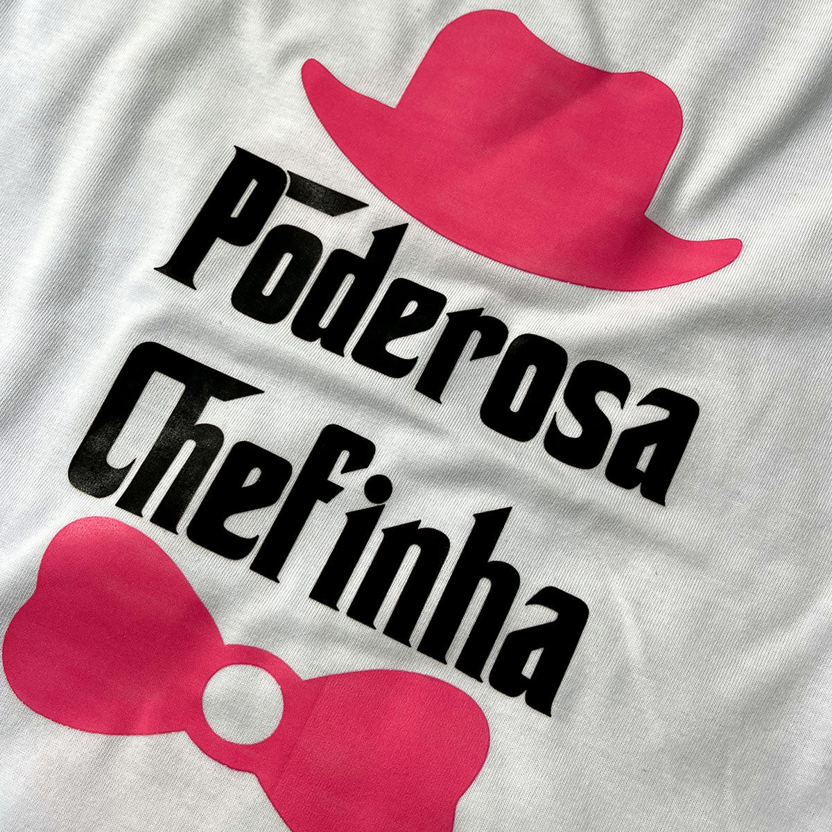 T-Shirt Infantil Branca Poderosa Chefinha