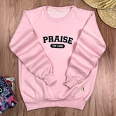 Moletom Rosa Praise The Lord
