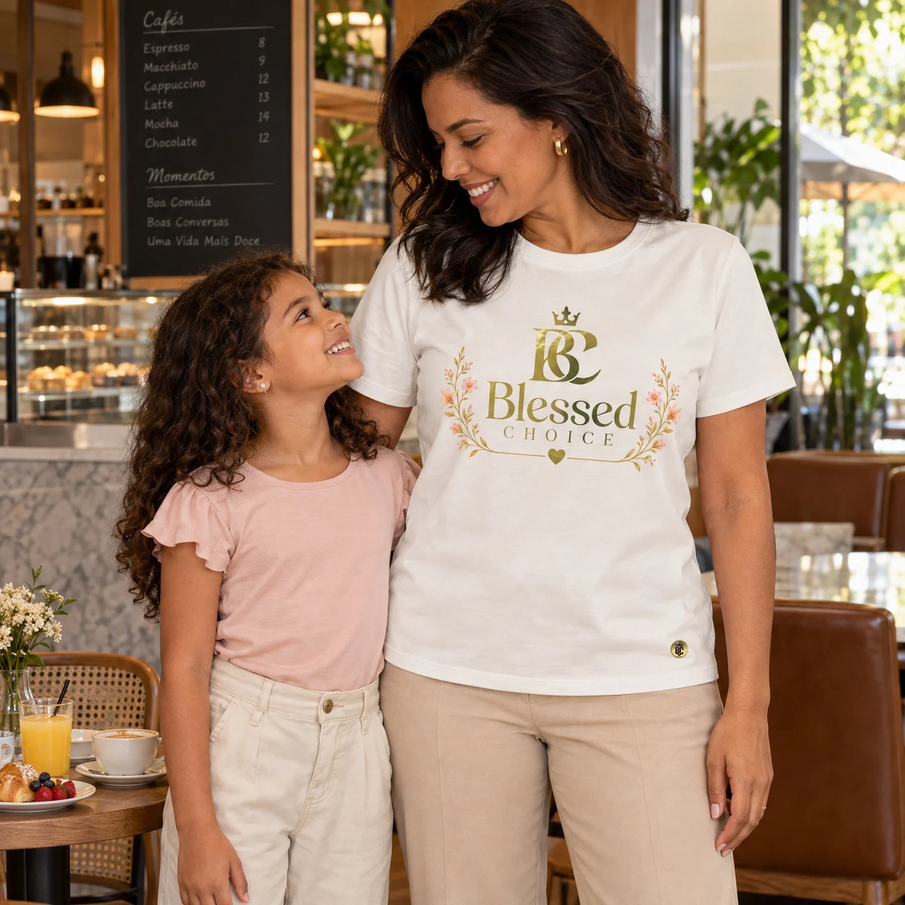 Camiseta Feminina Off White Blessed Choice — Ambientada 03