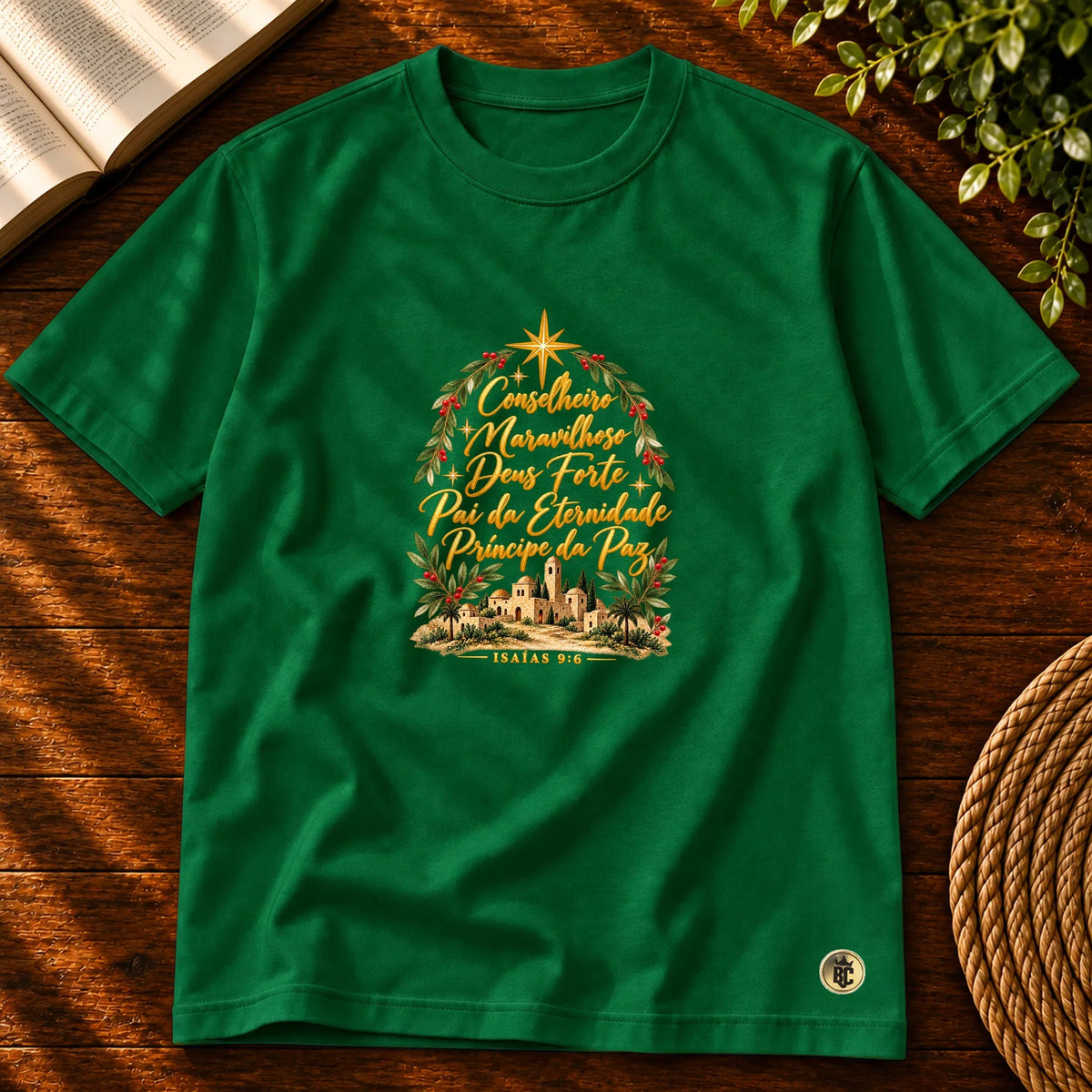 Camiseta Masculina Verde Conselheiro Maravilhoso — Principal 01