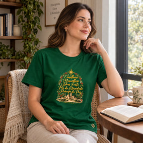 Camiseta Feminina Verde Conselheiro Maravilhoso — Ambientada 01