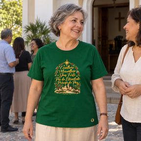 Camiseta Feminina Verde Conselheiro Maravilhoso — Ambientada 04