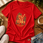 Camiseta Feminina Vermelha Paz na Terra — Principal 01