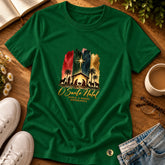 Camiseta Feminina Verde O Santo Natal — Principal 01