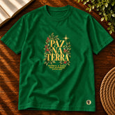 Camiseta Masculina Verde Paz na Terra — Principal 01