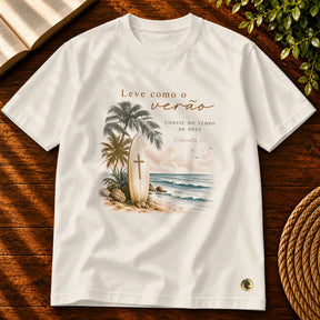 Camiseta Masculina Off White Leve Como o Verão — Principal 01