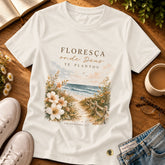 Camiseta Feminina Off White Floresça onde Deus te plantou — Principal 01
