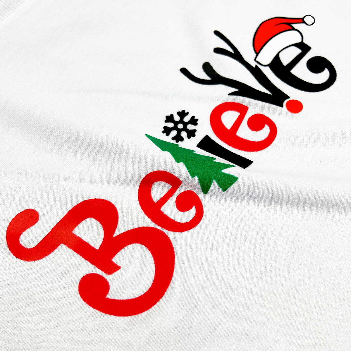 Camiseta Feminina Branca Believe