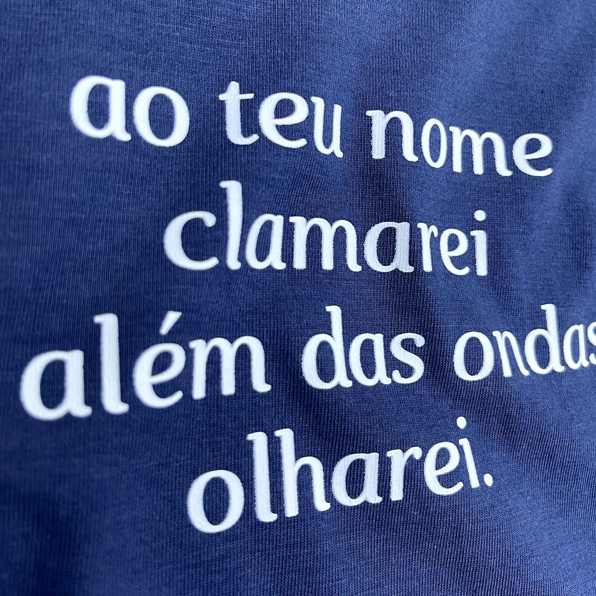 Camiseta Masculina Azul Ao Teu Nome Clamarei