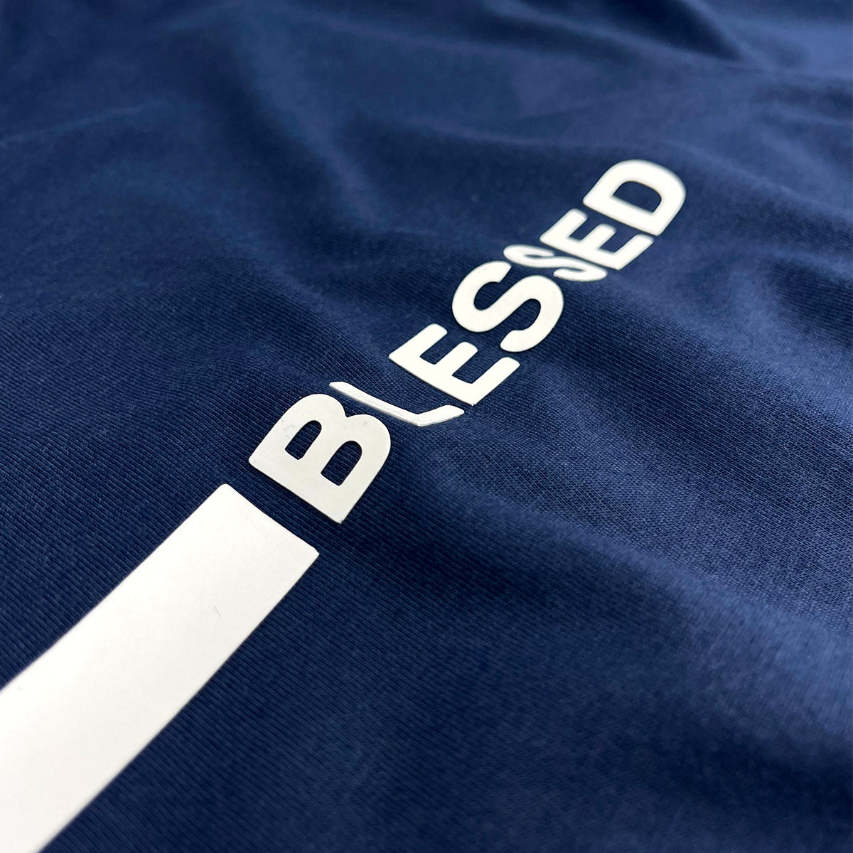 Camiseta Masculina Azul Blessed