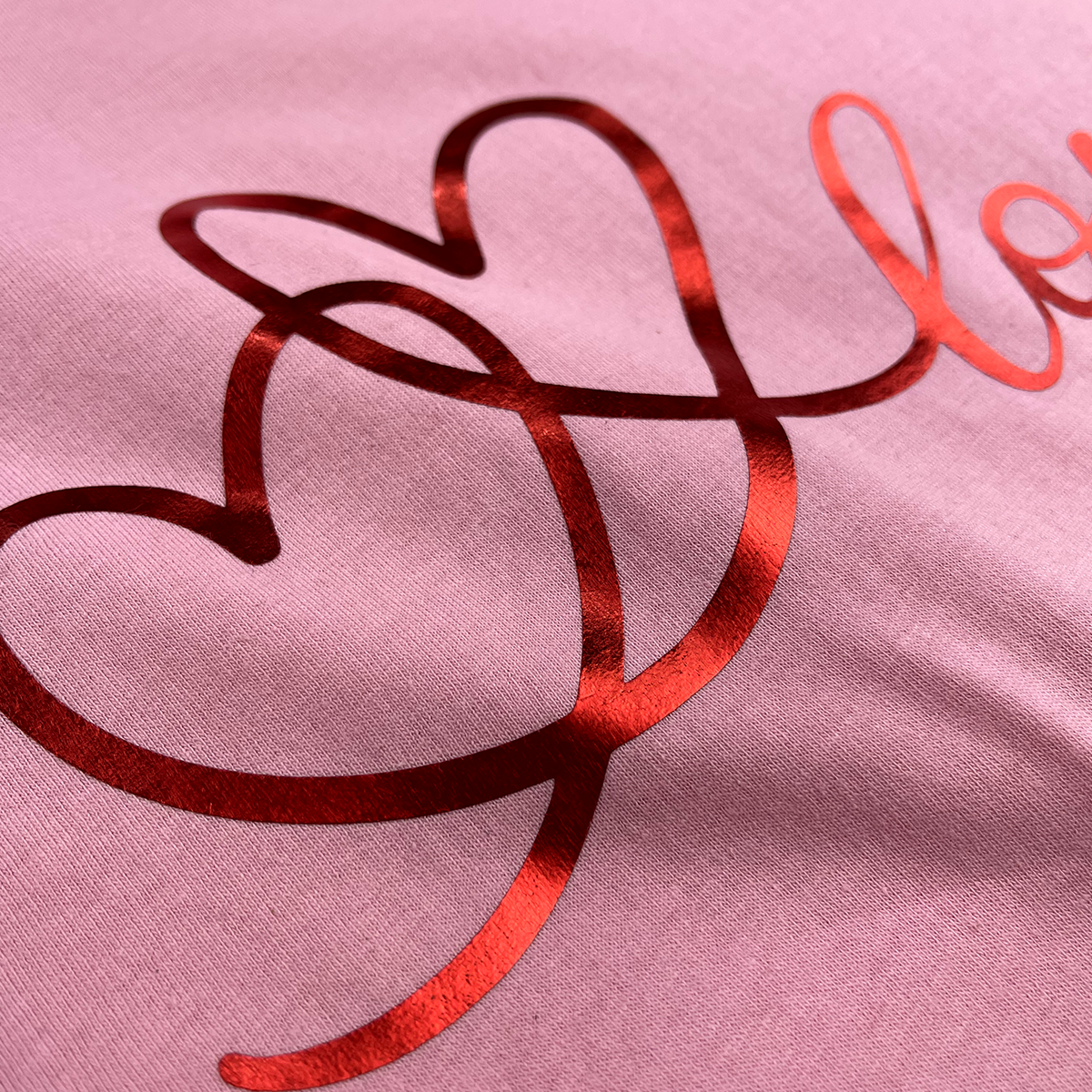 Camiseta Feminina Rosa Love Corações