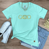 Camiseta Feminina Verde Menta God is Good